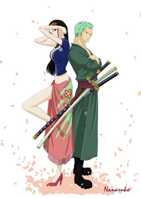 One Piece Roronoa Zoro Nico Robin Zorobin One Piece Zoro