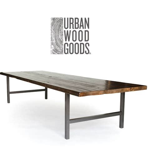 Industrial Conference Table Or Office Table With Reclaimed Etsy