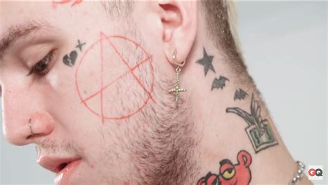 Lil Peep Face Tattoos Png