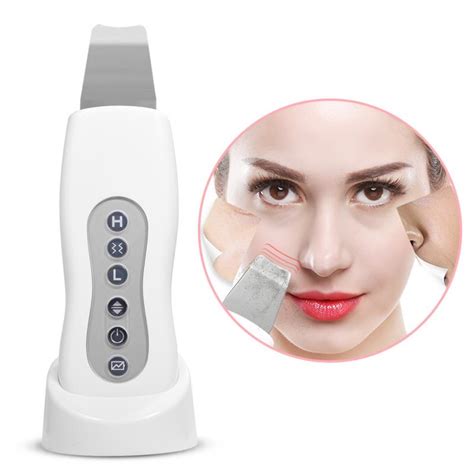 Ultrasonic Face Cleaner Skin Scrubber Ultrasound Vibration Massager Skin Pore Peel Scrubber