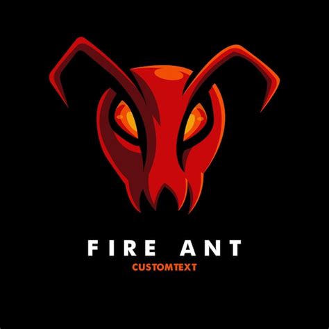 Premium Vector Fire Ant Logo Illustration Design Vector