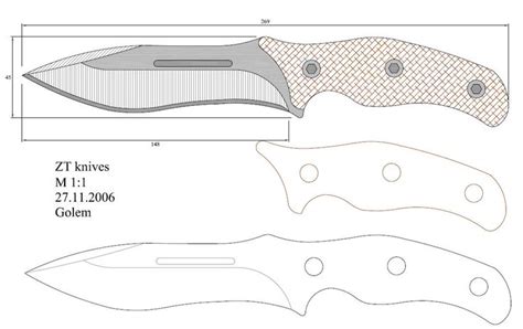 Download pdf knife templates to print and make knife patterns. Pin by Omega Gear on Knives | Knife patterns, Handcrafted knife, Knife making