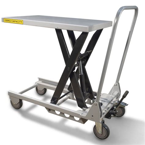 150kg Lightweight Aluminium Scissor Lift Table Weighs 27kg Llm Handling