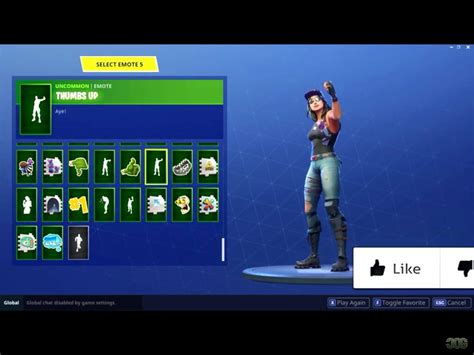 Thumbs Up Fortnite Emote Fortnite Free Key