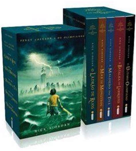 Livro Box Percy Jackson E Os Olimpianos 5 Volumes Livro