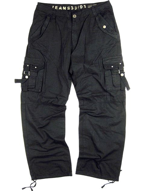 Black Utility Cargo Pants Cargo Plain Trousers Missguided Pants Trouser