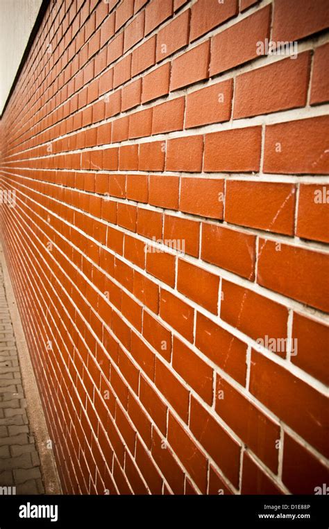 Bricks Wall In Perspective Stock Photo Alamy