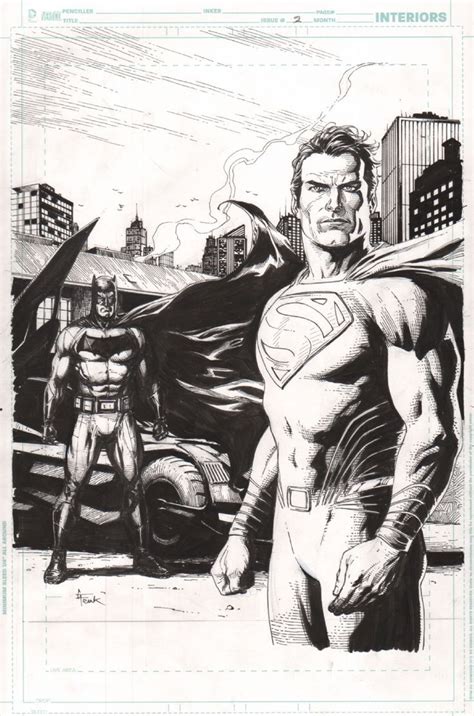 Gary Frank Worlds Finest Comic Art Art Batman And Superman