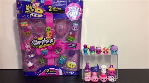 Season 7 Shopkins Party 12 Pack Opening And Review Youtube