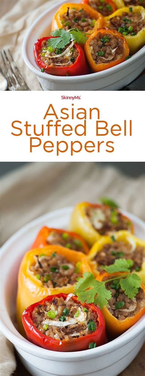Throwing This Asian Stuffed Bell Peppers Recipe Together Takes Less