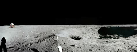 Apollo 11 Little West Crater Panorama The Planetary Society