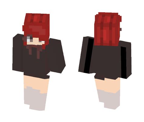 Download Kawaii Red Haired Person Girl Minecraft Skin For Free