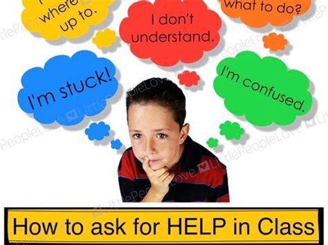How To Ask For Help In Class Teaching Resources