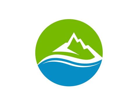 Mountain And Water Logo Business Template Vector Vector Art At Vecteezy