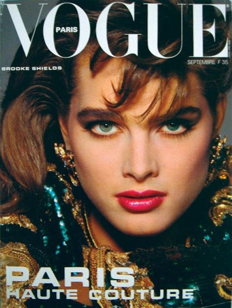 Fashion Style Icons Of The 80s Brooke Shields Vogue Paris Vogue