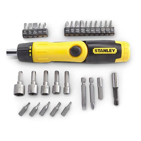 30 Pc Stanley Pistol Grip Screwdriver Set 421853 Hand Tools And Tool