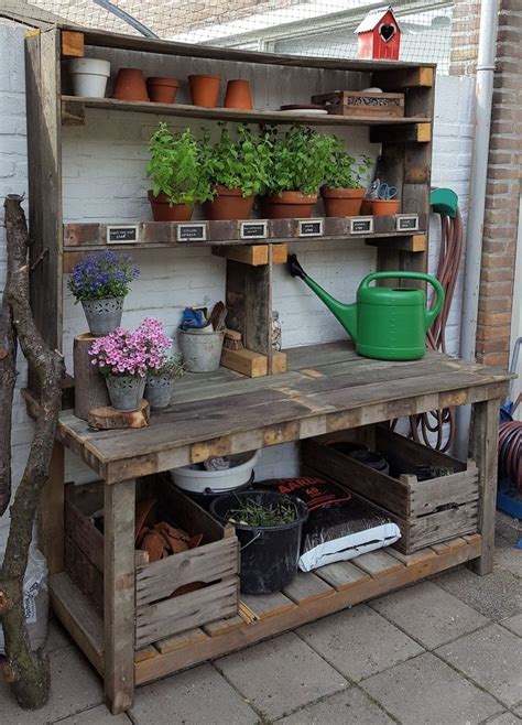 48 Creative Potting Bench Plans To Organized And Make Gardening Work