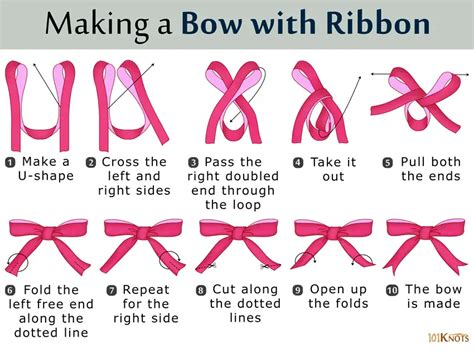 How To Make A Bow With Ribbon Tips And Step By Step Instruction