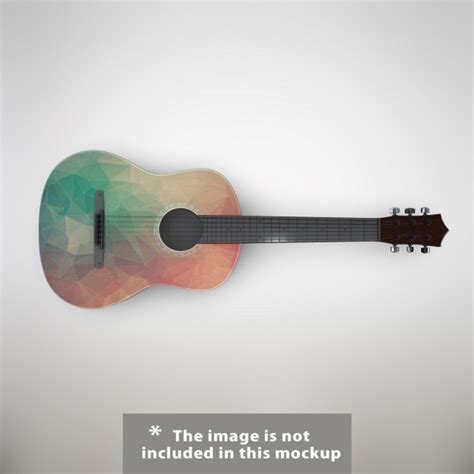 Diseño de mock up de guitarra | Archivo PSD Gratis