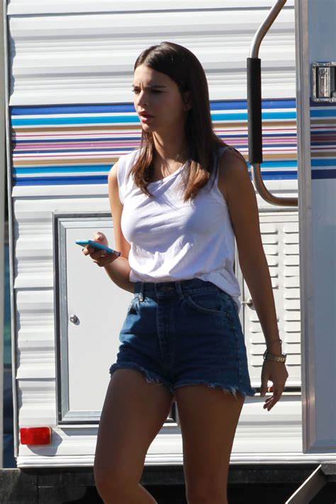 Emily Ratajkowski At We Are Your Friends Set In Hollywood Hawtcelebs