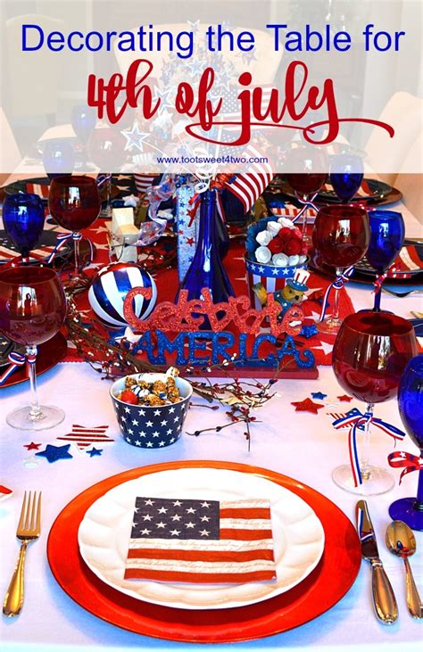 The display will take place over vulcan park and museum. Decorating the Table for 4th of July - Toot Sweet 4 Two