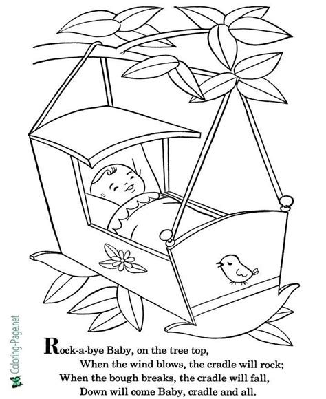 nursery rhyme coloring pages free coloring pages