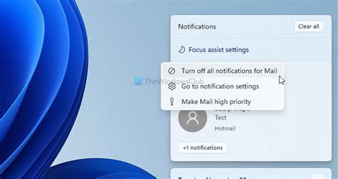 How To Turn Off On Or Manage Notifications In Windows 11 Thewindowsclub