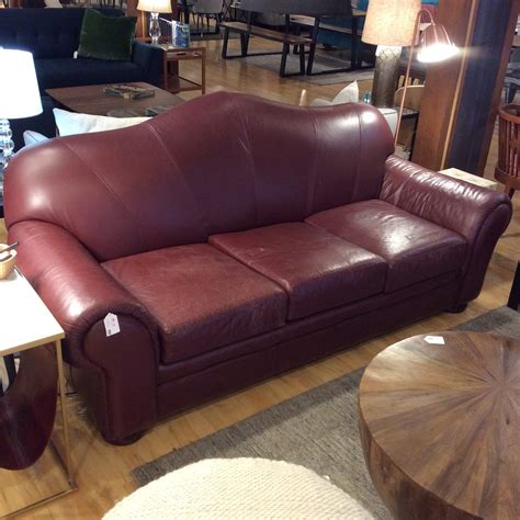 Up to $500 off select mattresses. Burgundy Leather Sofa SOLD - Ballard Consignment