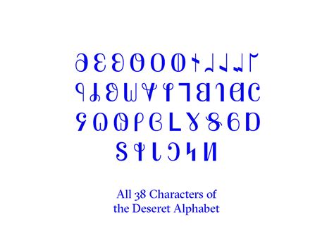 The Deseret Alphabet—typeface And History On Behance