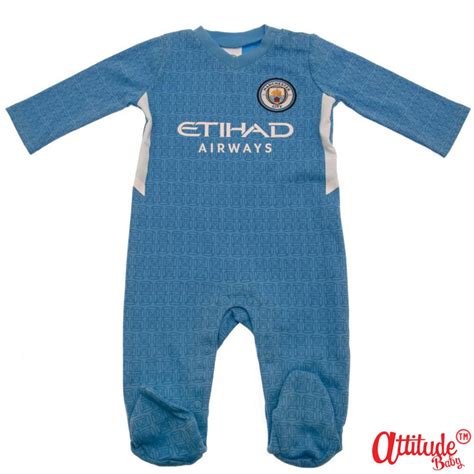 Man City Baby Kit Sleepsuits Official Man City Fc Etsy