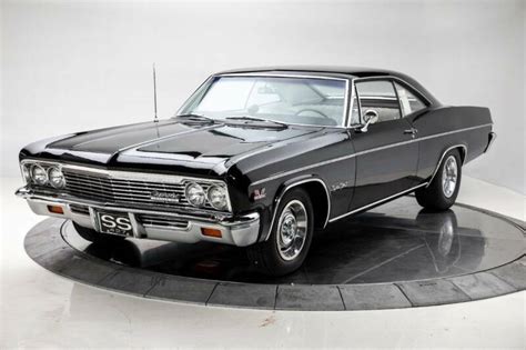 1966 Chevrolet Impala Ss 427425hp V8 Manual 4 Speed Coupe Black For