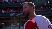 Adam Wainwright sings 'The Star-Spangled Banner' at Busch - YouTube