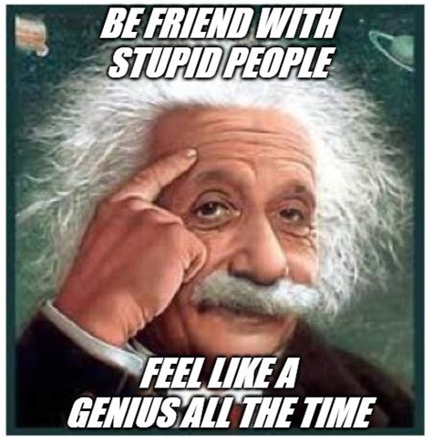 Albert Einstein Points At Head Memes Imgflip