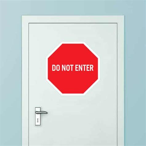 Stop Do Not Enter Floor Sign Customize A Sign At No Stop Do Not Enter