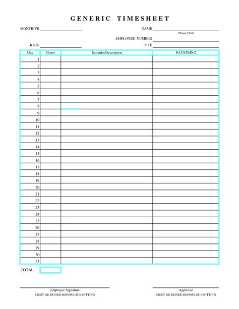 Unique Multiple Employee Weekly Timesheet Template Excel Exceltemplate