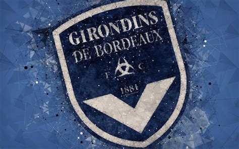 The france national football team (french: Download wallpapers FC Girondins Bordeaux, 4k, geometric ...