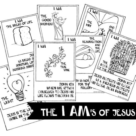 The I Ams Of Jesus Printable Digital Download Etsy