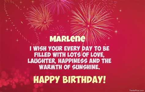 Happy Birthday Marlene Pictures Congratulations