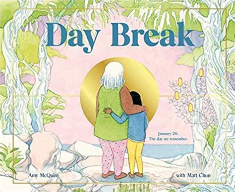 The Cover Of Day Break With Two People Hugging Each Other In Front Of