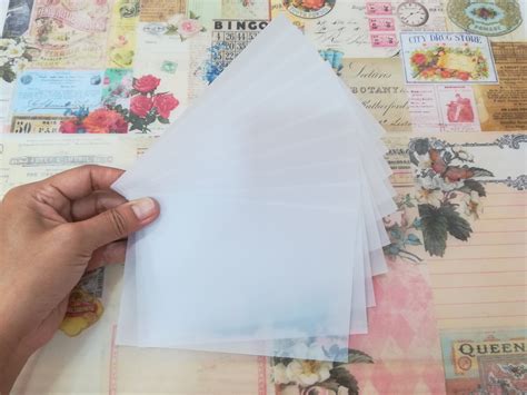 10 Pcs Vellum Paper Cards 180g Plain Vellum Translucent Paper Etsy