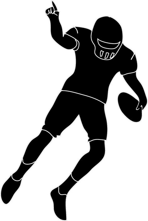 Football Player Outline Free Download On Clipartmag
