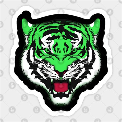 Tiger Tiger Face Sticker Teepublic