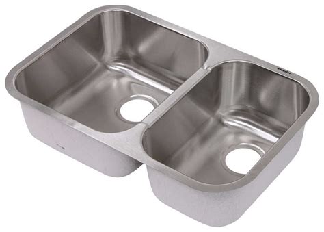 Double Bowl Rv Kitchen Sink 27 12 Long X 18 Wide Stainless Steel