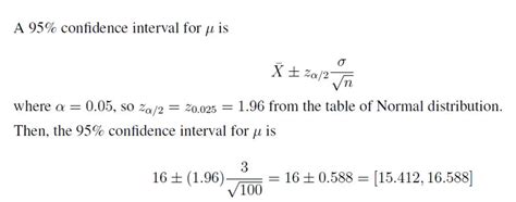 Confidence Interval Formula Calculator Example With