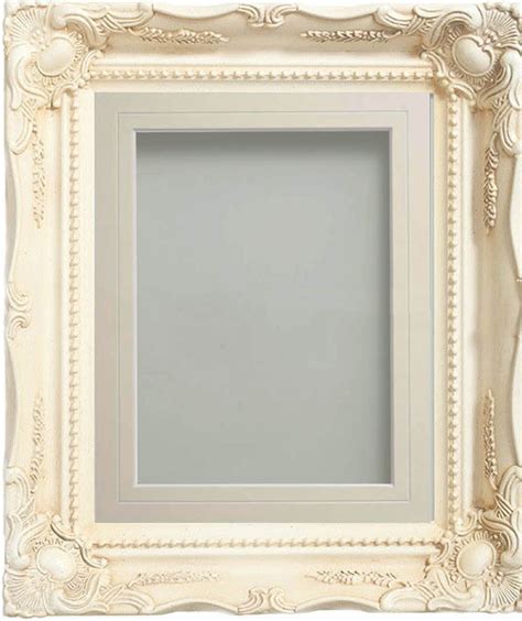 Langley Ivory 20x16 Frame With Ivory V Groove Mount Cut For Image Size