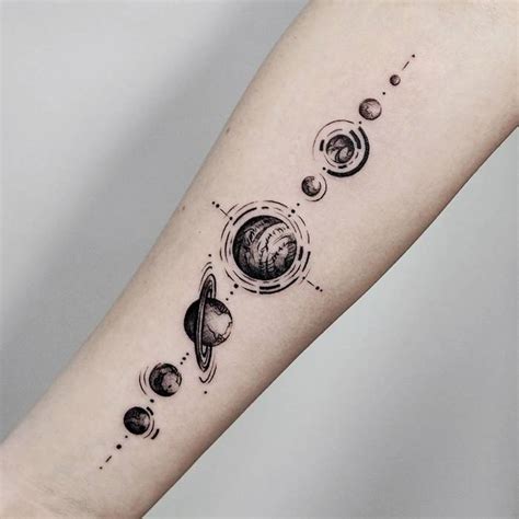 October 21st, 2014 by dinosaur hunter. 55 Solar System Tattoos Designs that would complement your Magnetic & Mysterious Personality ...
