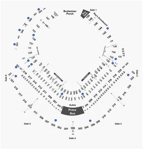 Tropicana Field Seating Map With Rows
