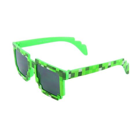 Block 8 Bit Pixel Sunglasses Video Game Geek Party Favors Pixel Green C9185r3uxoz