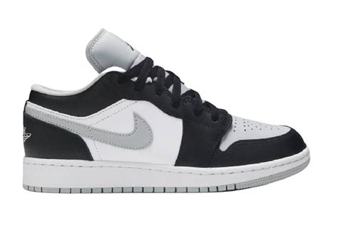 Nike Air Jordan 1 Low Black White Grey Gs 553560 040