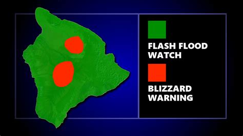 Blizzard Warning For Hawaii Summits
